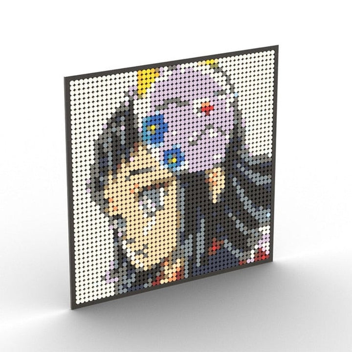 Japanese Anime Demon Slayer Samurai Tanjirou Nezuko Kyoujurou Giyuu Mini Building Blocks Bricks Pixel Art Mosaic DIY Toy Gifts Jurassic Bricks