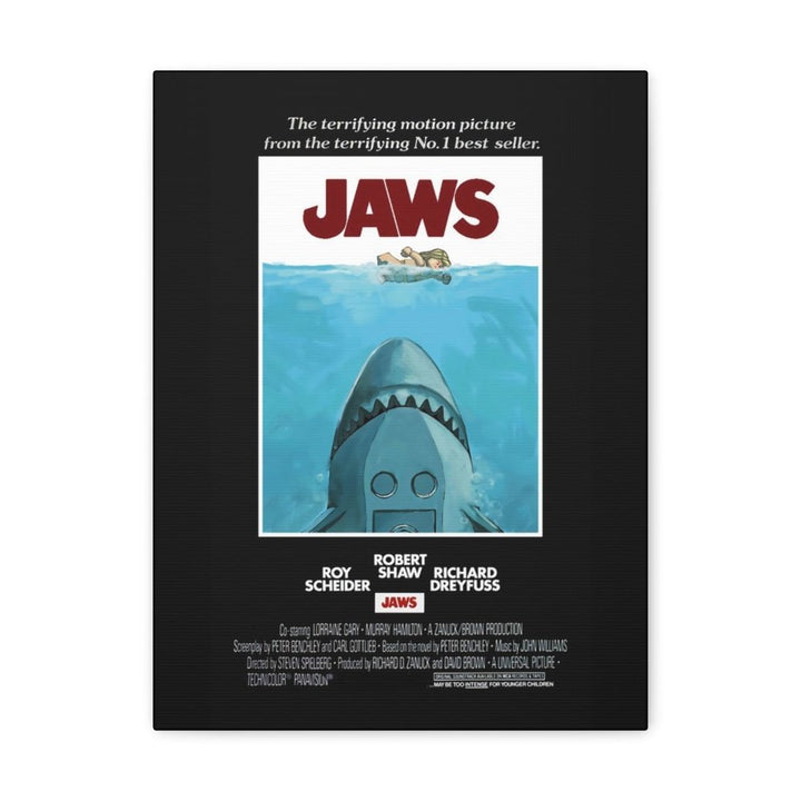 MOC NON LEGO Jaws LEGO Movie Wall Art Canvas Art With Backing.