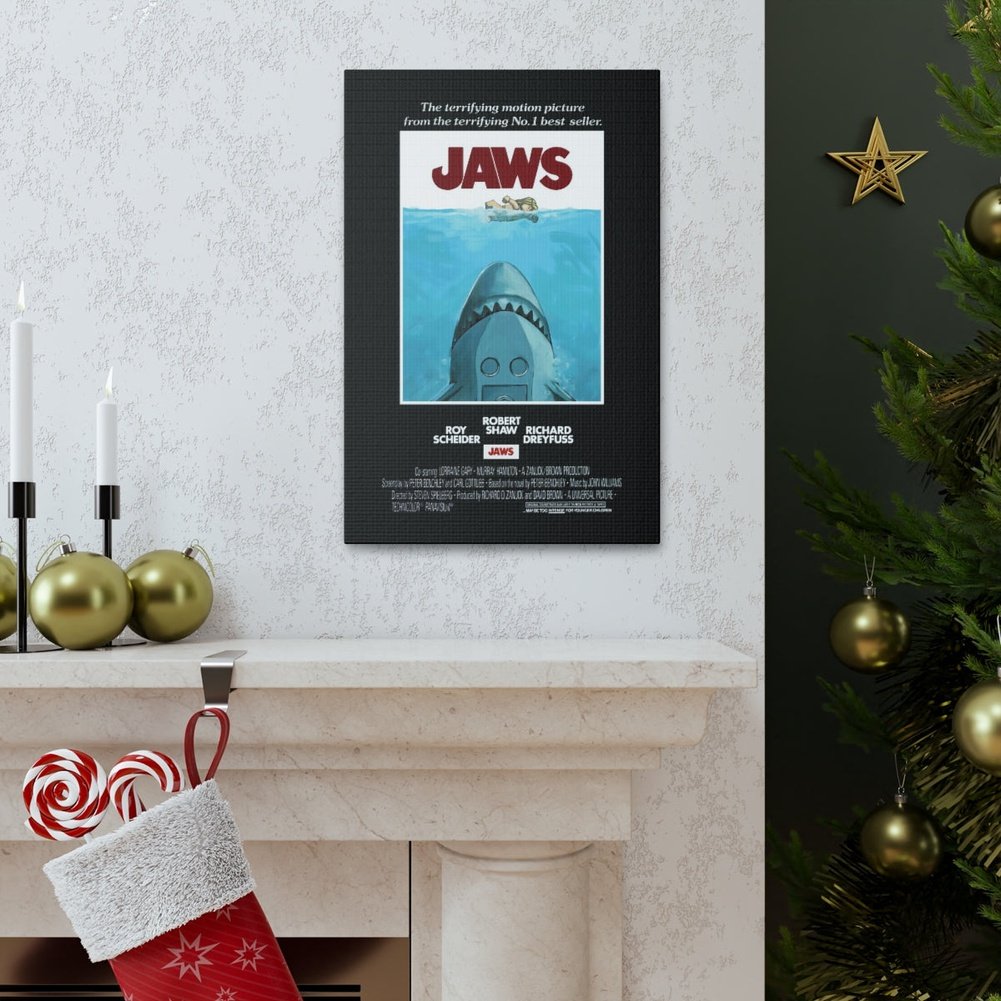 Jaws LEGO Movie Wall Art Canvas Art With Backing. K&B Brick Store