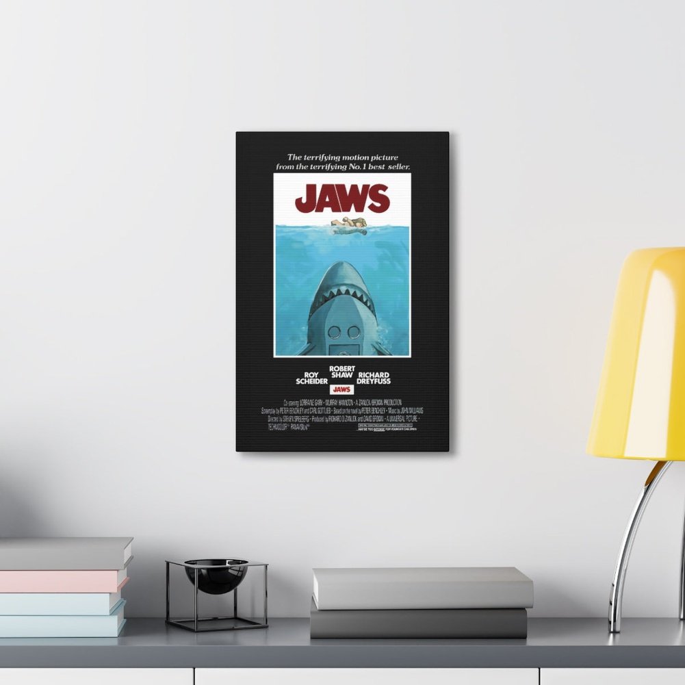 Jaws LEGO Movie Wall Art Canvas Art With Backing. K&B Brick Store