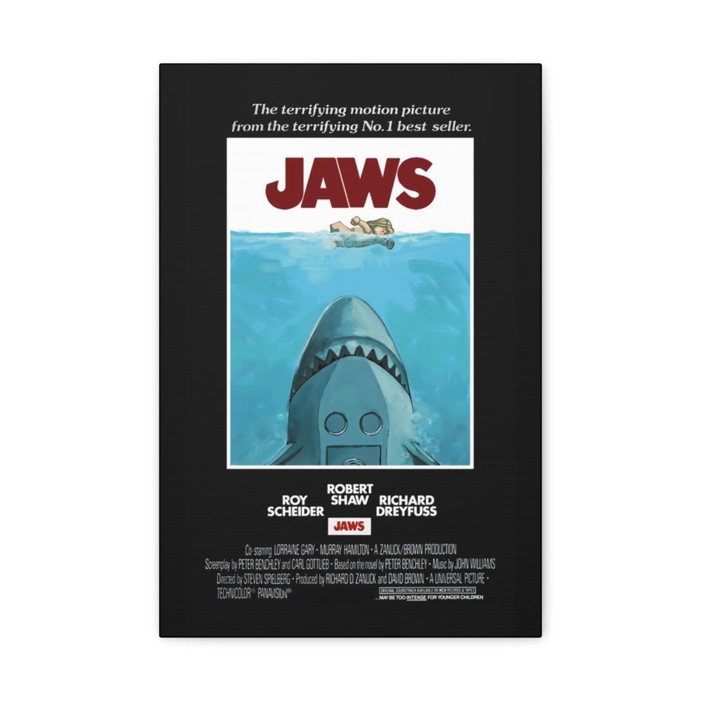 Jaws LEGO Movie Wall Art Canvas Art With Backing. K&B Brick Store