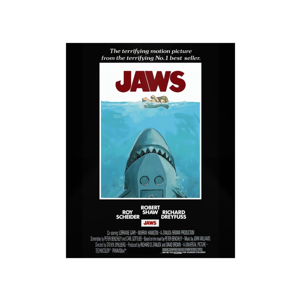 Jaws LEGO Movie Wall Art POSTER ONLY Jurassic Bricks