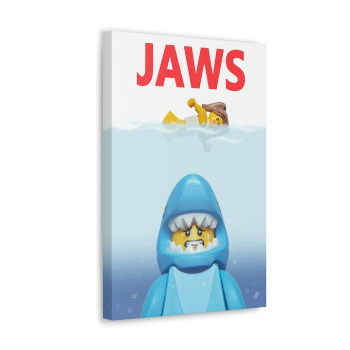 Jaws v2 LEGO Movie Wall Art Canvas Art With Backing. Jurassic Bricks