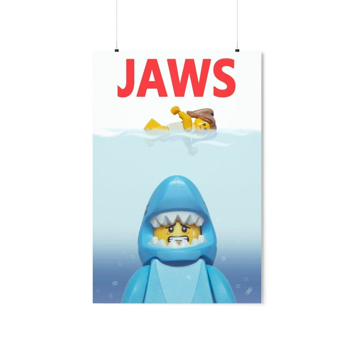 MOC NON LEGO Jaws v2 LEGO Movie Wall Art POSTER ONLY