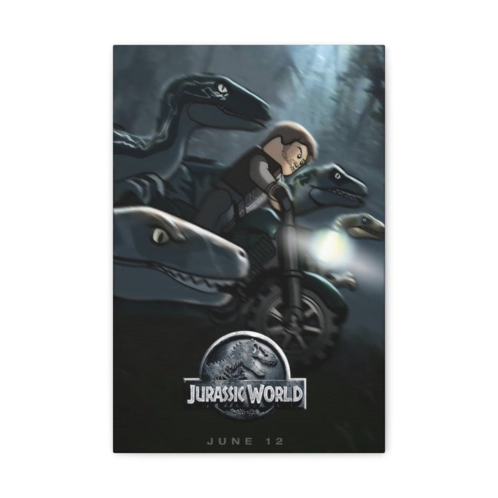 Jurassic World LEGO Movie Wall Art Canvas Art With Backing. Jurassic Bricks