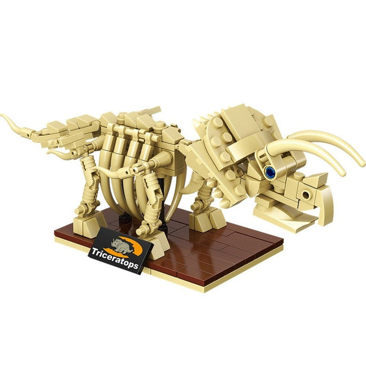 Jurassic dinosaur world Tyrannosaurus Rex fossil skeleton model children&#39;s diy assembled educational building blocks toy gift Jurassic Bricks