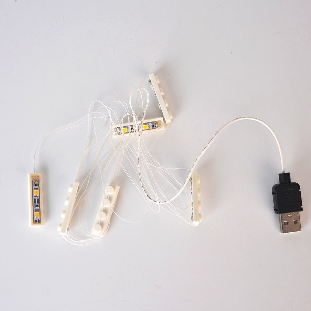 LED High Quality White And Warm White Led Light Kit Light Accessorie For Building Bricks Toy Jurassic Bricks