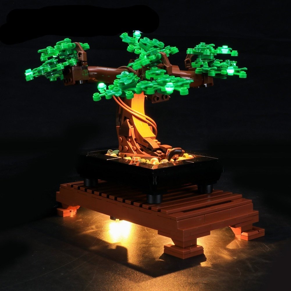 bonsai tree lego light kit MOC Compatible LED Light Kit for 10281 Green Bonsai Tree Building Bloc – Jurassic Bricks