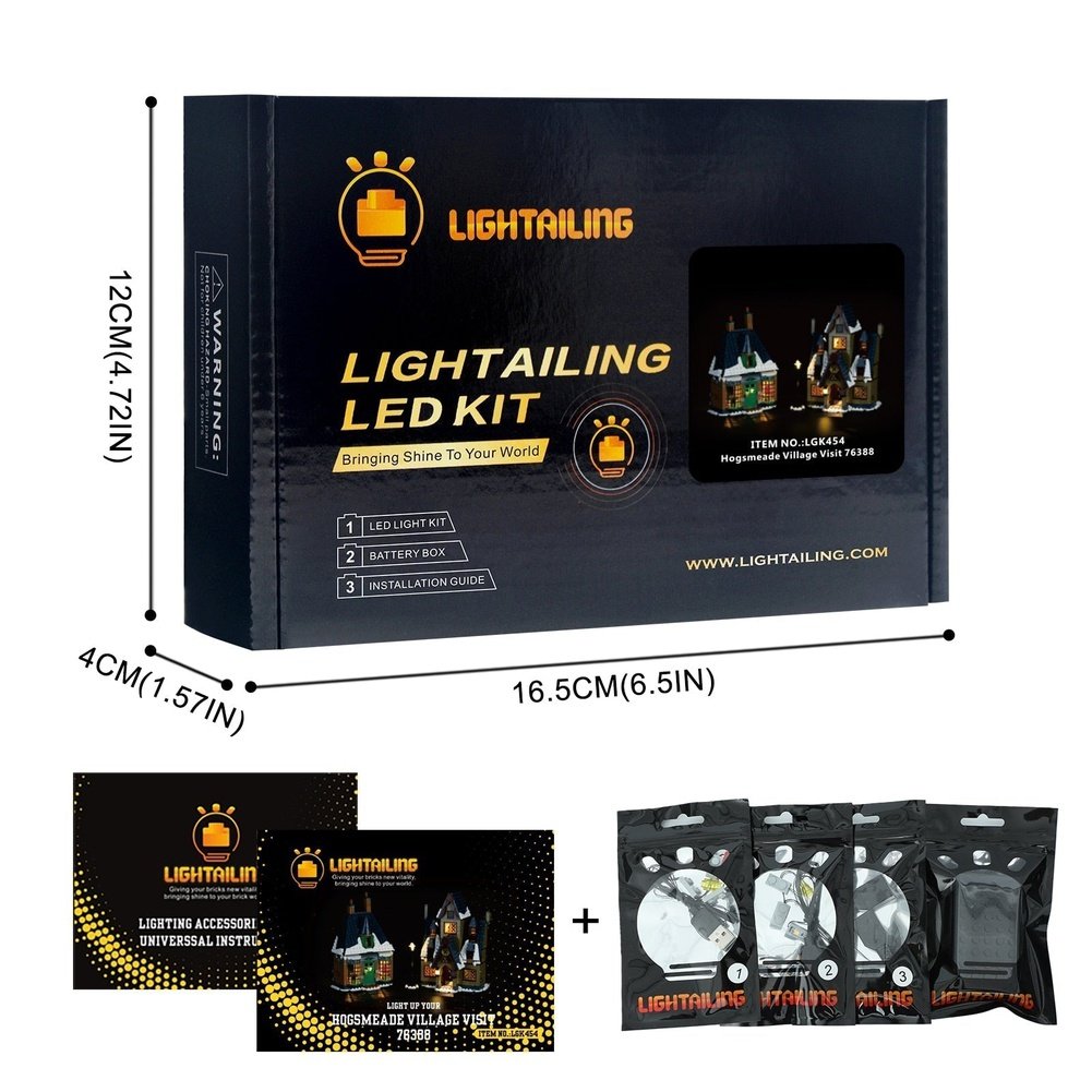 MOC  Compatible  LED Light Kit for 76388 Village Visit Building Blocks Set (NOT Include the Model) Bricks toys