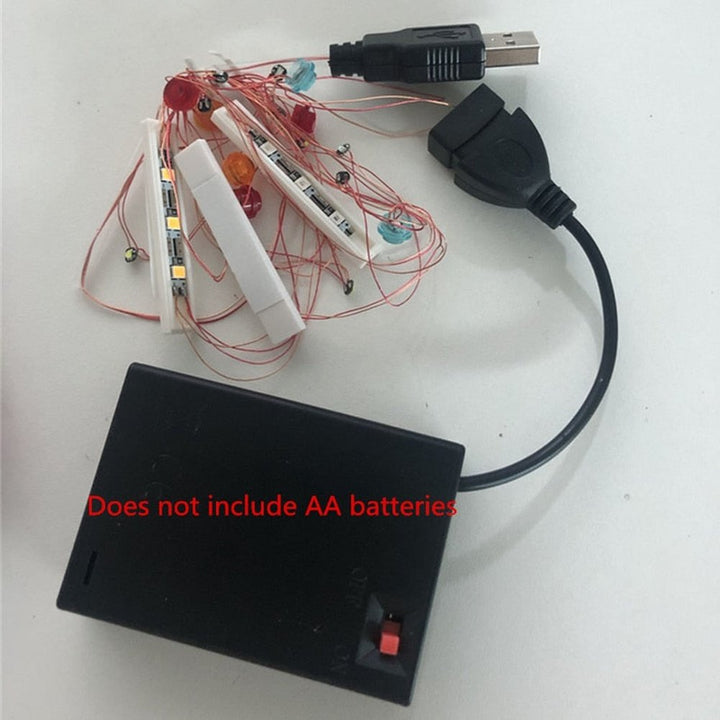 MOC NON LEGO LED Light Set for Doms Dodge Lights Lighting Kit Compatible Model (LED Included Only, No Model Kit)