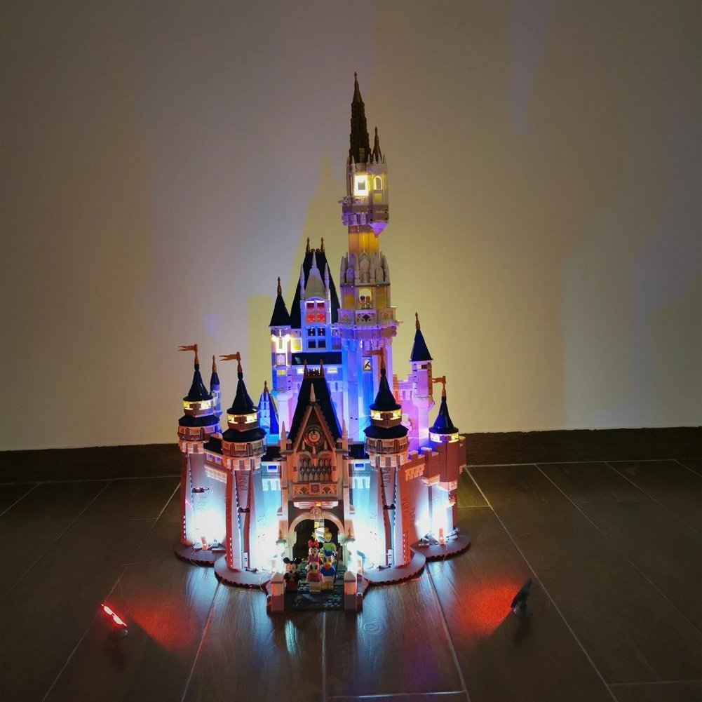 LED Lighting Kit For Lego 71040 16008 Compatible With Disney Movies Princess Castle Building Block Bricks (Only Light No Model) Jurassic Bricks