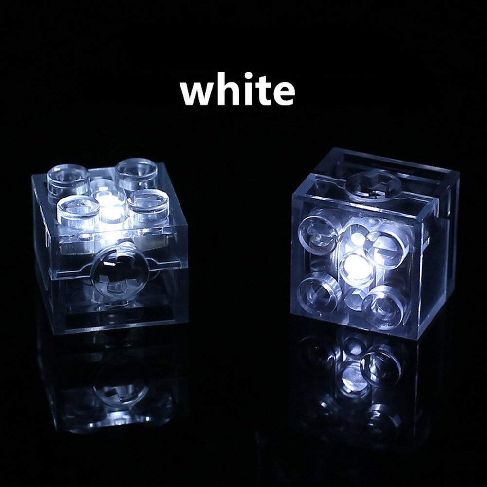 LED Lighting Set DIY Toys For 1 Pcs 2x2 LED Light Up Brick Compatible (Not Included Building Blocks) Jurassic Bricks