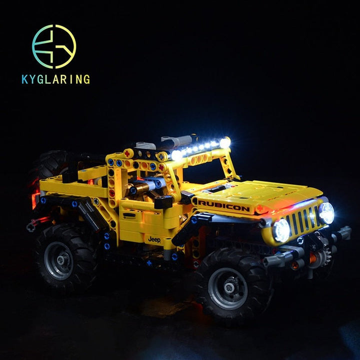 LED Lighting Set DIY Toys For 42122 Technic Jeep Wrangler (Not Include the Building Blocks) Jurassic Bricks