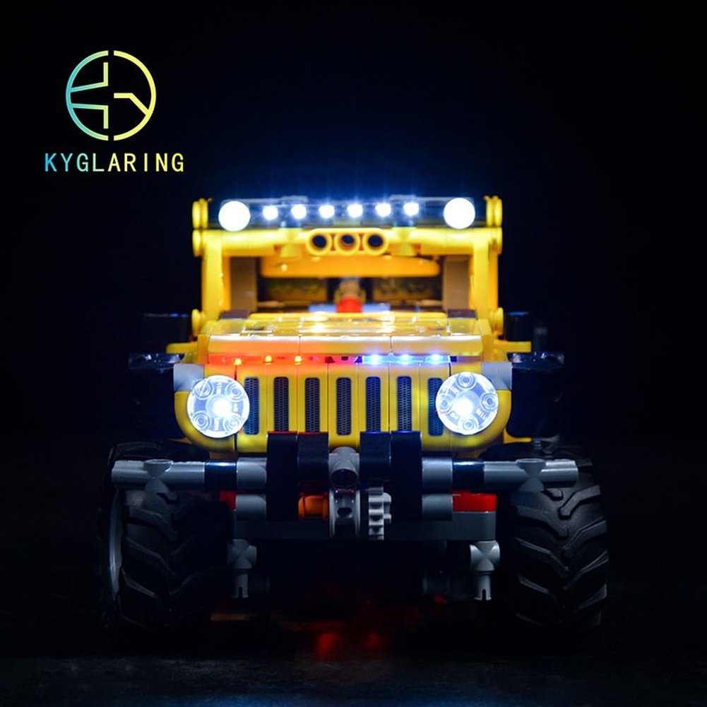 LED Lighting Set DIY Toys For 42122 Technic Jeep Wrangler (Not Include the Building Blocks) Jurassic Bricks