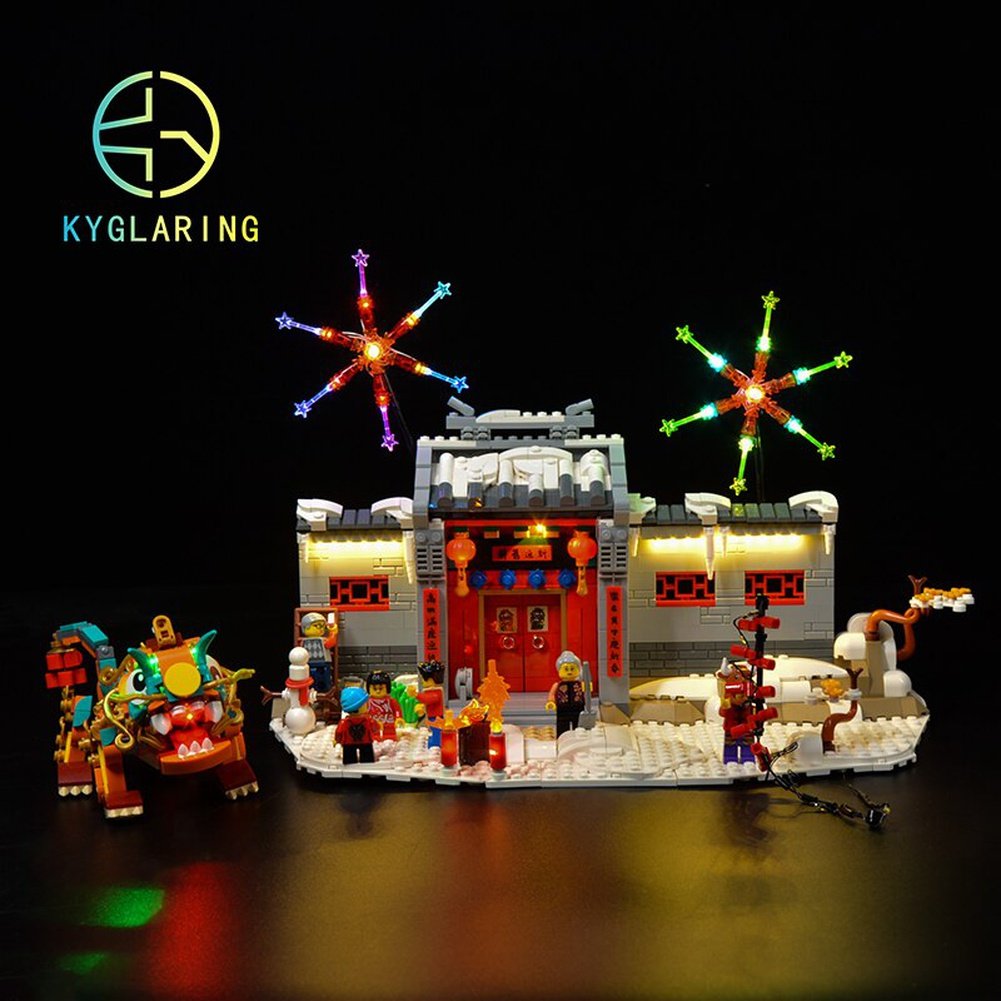 LED Lighting Set DIY Toys For 80106 Story Of Nian (Not Included Building Blocks) Jurassic Bricks