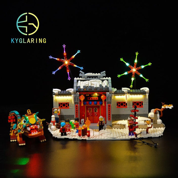 LED Lighting Set DIY Toys For 80106 Story Of Nian (Not Included Building Blocks) Jurassic Bricks