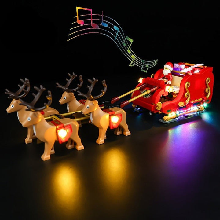 LED Lighting Set DIY Toys for 40499 Santa´s Sleigh Blocks Building (Only Light Kit Included) Jurassic Bricks