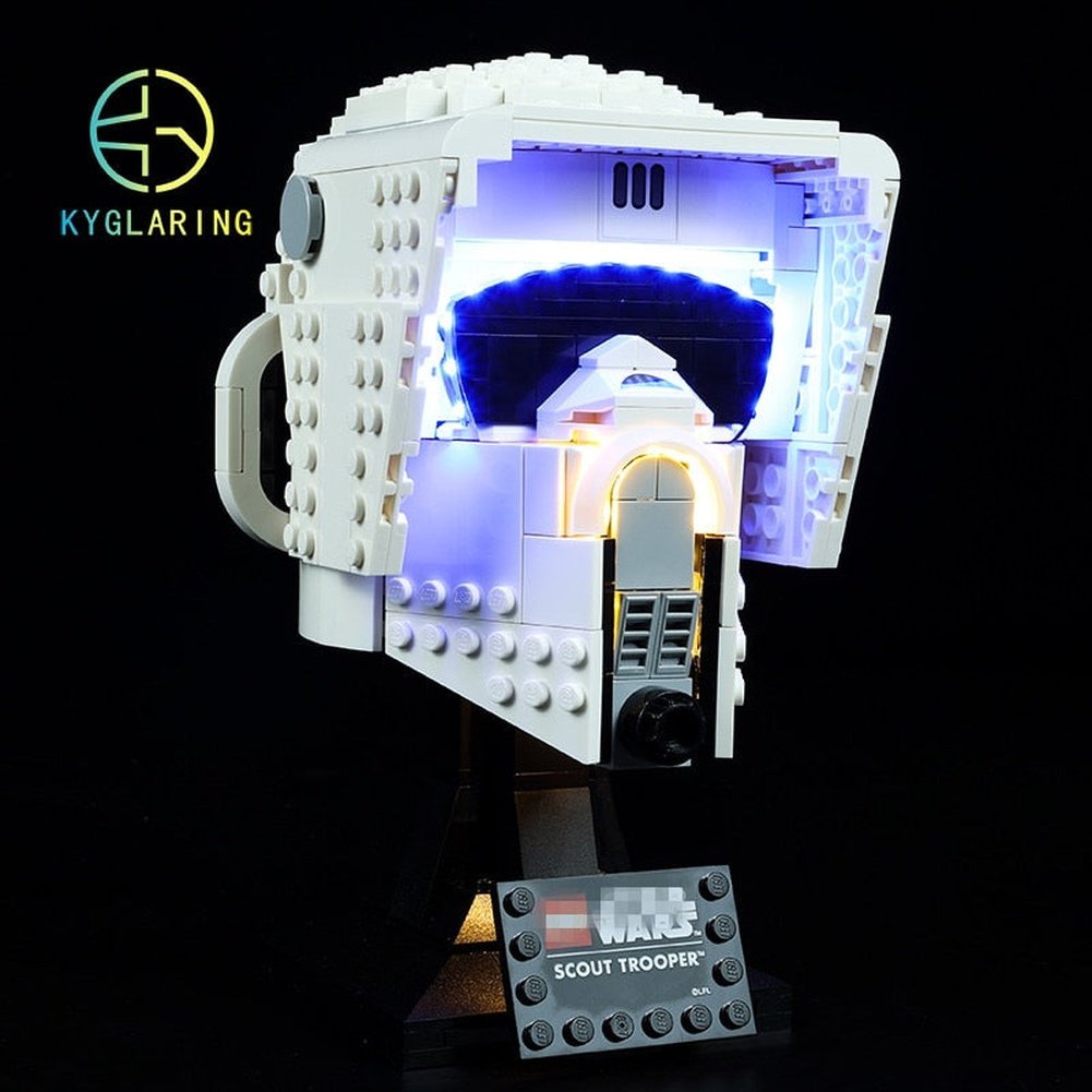 LED Lighting Set DIY Toys for 75305 Star Scout Trooper Helmet Collectible Building Wars Jurassic Bricks