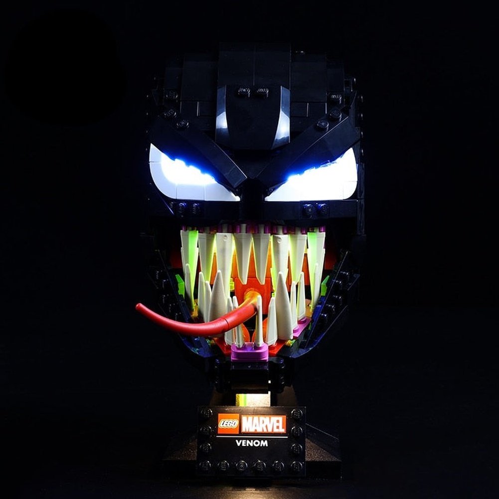 LED Lighting Set DIY Toys for 76187 Venom Mask Collectible Building Blocks Jurassic Bricks