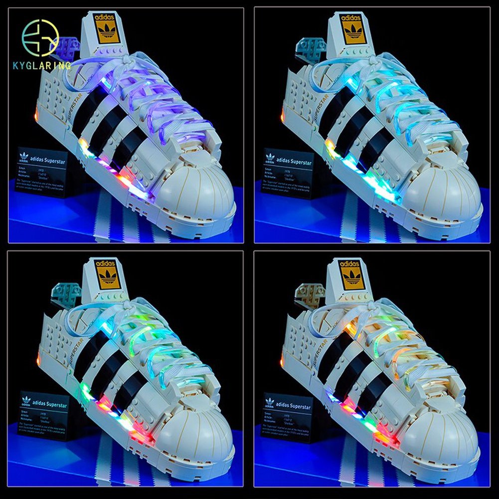 LED Lighting Set DIY Toys for Creation 10282 Originals Superstar Sneakers Blocks Building (Only Light Kit Included) Jurassic Bricks