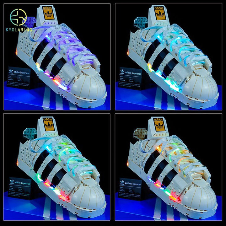 LED Lighting Set DIY Toys for Creation 10282 Originals Superstar Sneakers Blocks Building (Only Light Kit Included) Jurassic Bricks