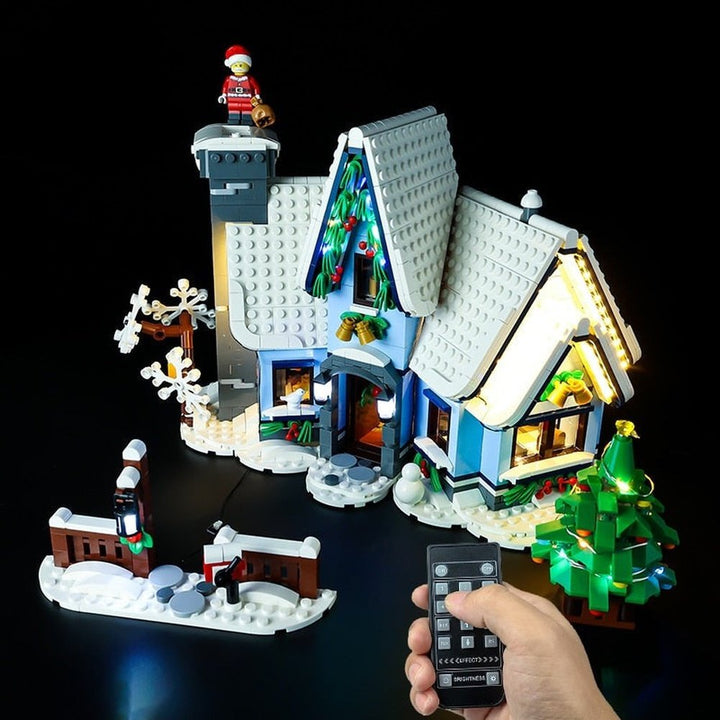 LED Lighting Set DIY Toys for Creation 10293 Santa&#39;s Visit Winter Village Blocks Building (Only Light Kit Included) Jurassic Bricks