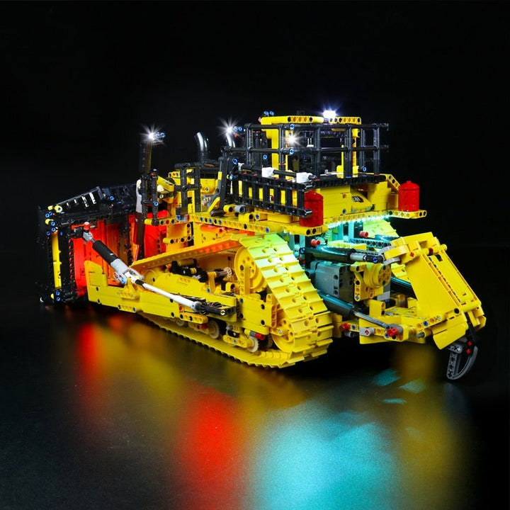 MOC NON LEGO LED Lighting Set for 42131 App-Controlled Cat D11 Bulldozer Collectible Bricks Light Kit, Not Included the Building Model