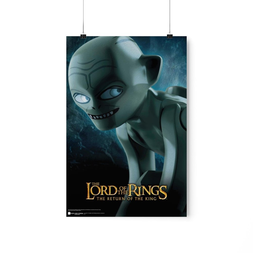 MOC NON LEGO Lord of The Rings LEGO Movie Wall Art POSTER ONLY