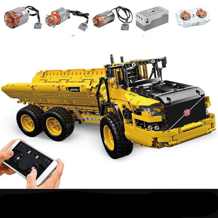 MOC  Compatible  MK 13130 Car Compatible Construction 42100 Liebherr R 9800 Excavator Motor Crane Set Kids  Toys Building Blocks Bricks