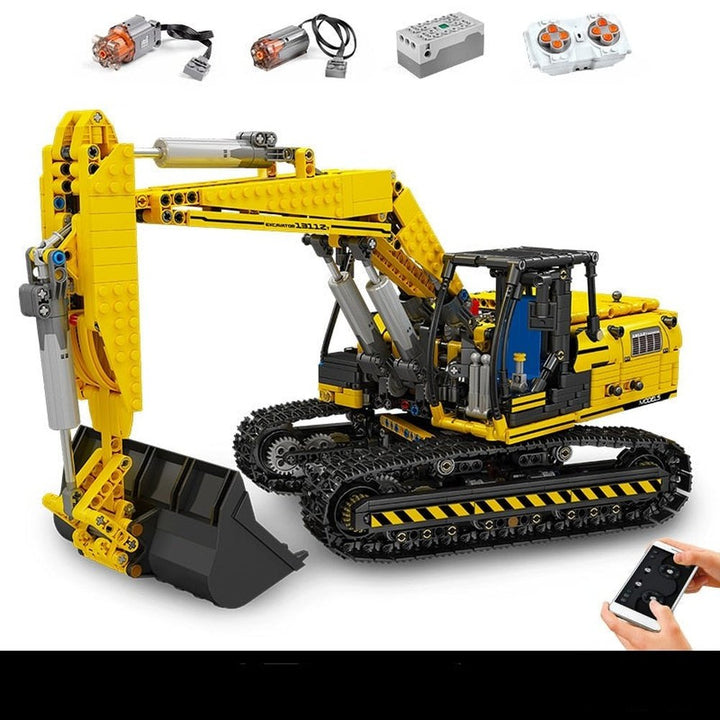 MK 13130 Car Compatible Construction 42100 Liebherr R 9800 Excavator Motor Crane Set Kids Christmas Toys Building Blocks Bricks Jurassic Bricks