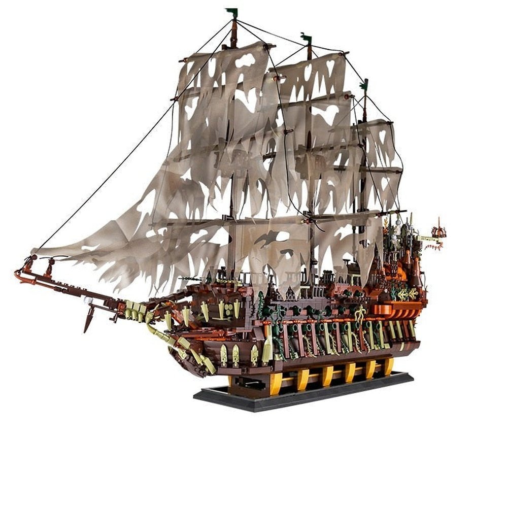 MK 13138 Pirate Ship Building Blocks Flying Dutchmans Boat Construction Kit for Adults Kids Bricks Toys Christmas Gifts Jurassic Bricks