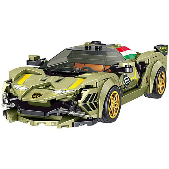 MK 27001 Technical Car Building Toys The Sport Speed Racing Car Model With Display Box Assembly Bricks Christmas Gifts Jurassic Bricks