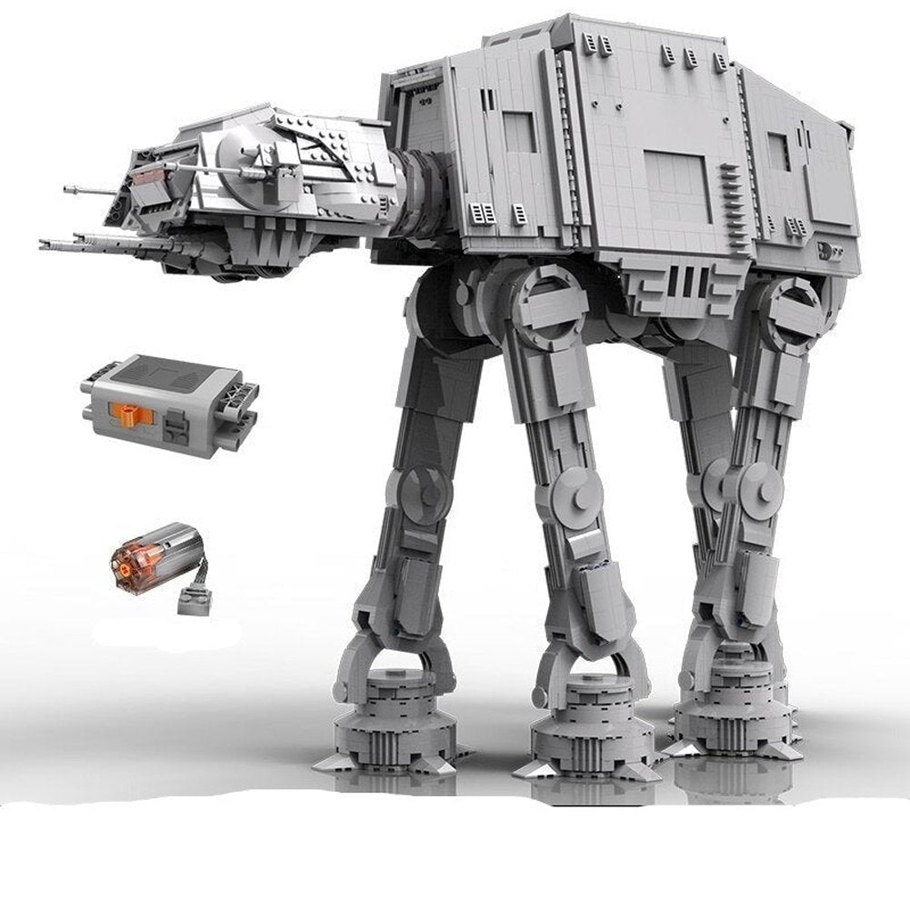 MK Star Plan Wars At- At Transport Walker Building Blocks Star Fighter Model Compatible with 75313 Bricks Kids Toy Jurassic Bricks