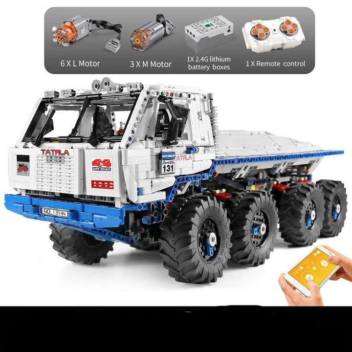 MK Technical TATRA 813 8x8 Building Blocks APP RC MOC-27092 Arakawa Tow Truck Construction Bircks Toy Boys Birthday Gift Jurassic Bricks