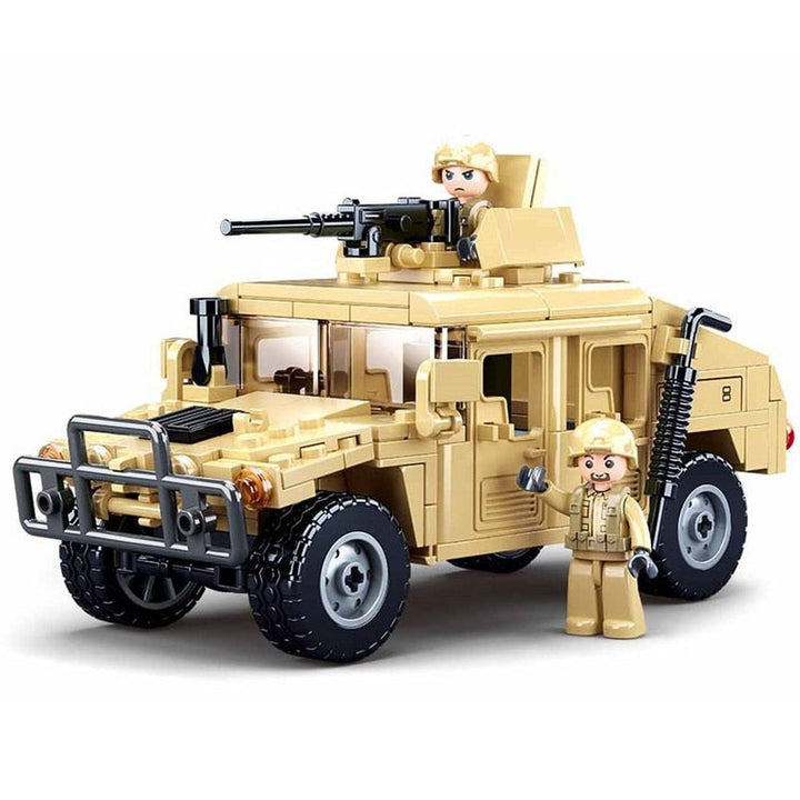 MK WW2 Military Humvee H1 Army Friends Car Building Bricks Classic Moc Blocks Action Figures Toys Boys Gift Jurassic Bricks