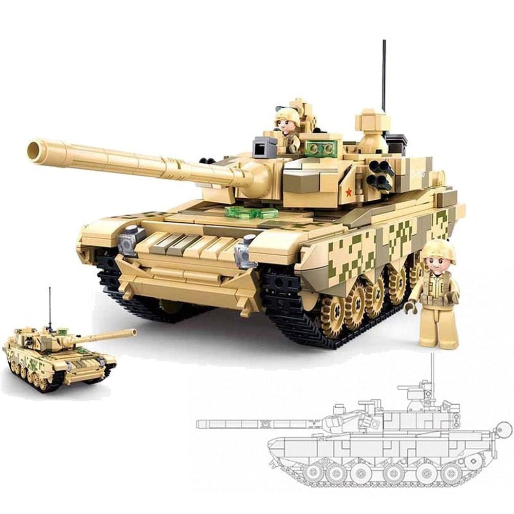 MOC NON LEGO MK WW2 Soldier Tank Army Friends Armored Vehicle MK Building Bricks Classic Moc Blocks Action Figures Toy