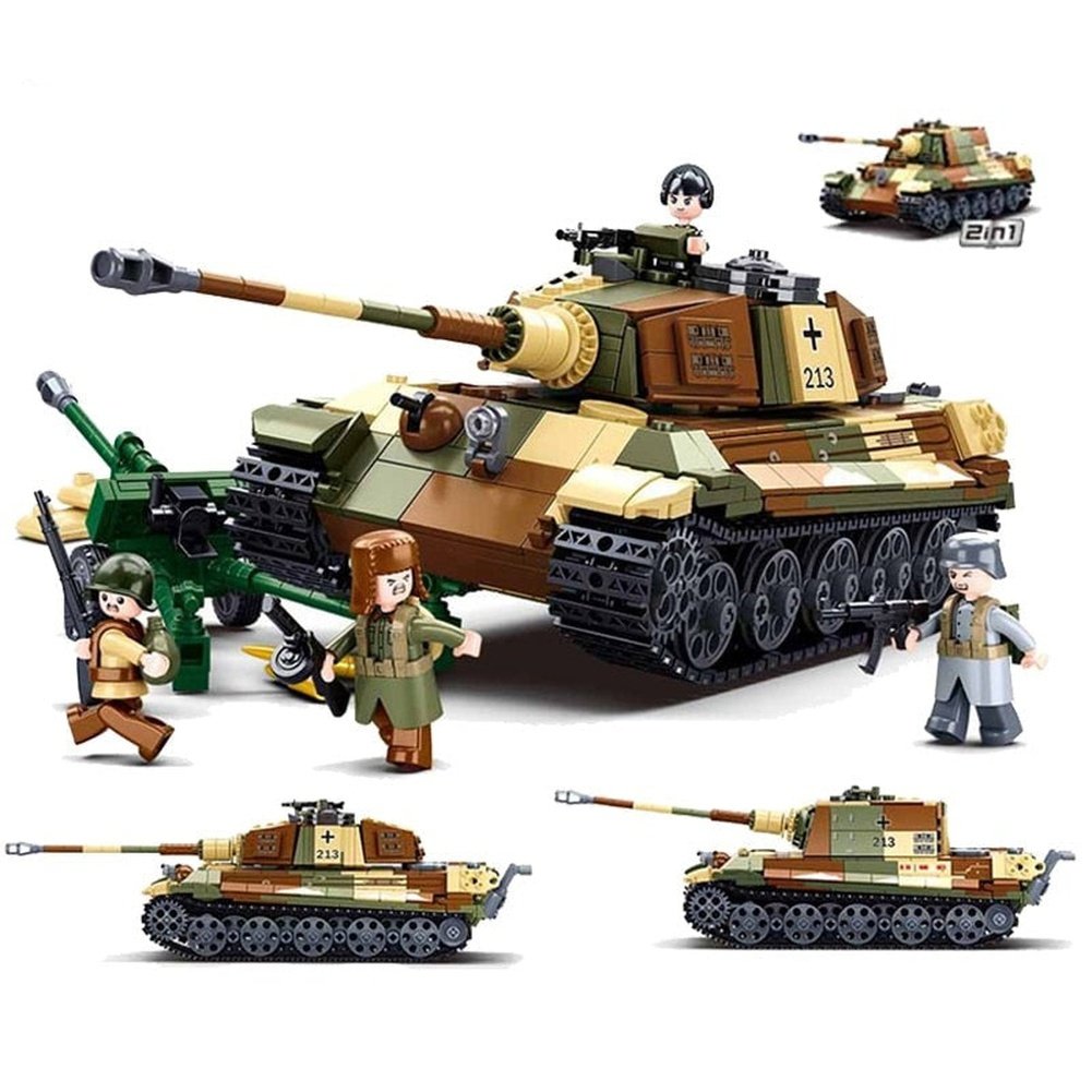 MK WW2 Military Tank Army Friends Armored Vehicle MK Building Bricks Classic Moc Blocks Action Figures Toy Boys Gift Jurassic Bricks