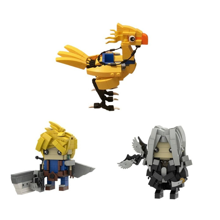 MOC Animal Model Final Bird Chocobo Building Blocks Set Idea Assemble Cloud Strife And Sephiroth Toys For Children Birthday Gift Jurassic Bricks