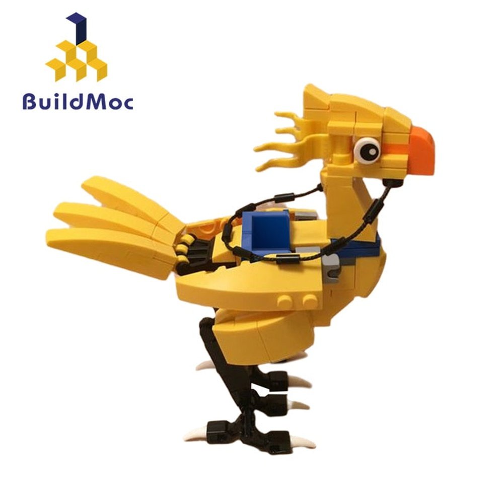 MOC NON LEGO MOC Animal Model Final Bird Chocobo Building Blocks Set Idea Assemble Cloud Strife And Sephiroth toys