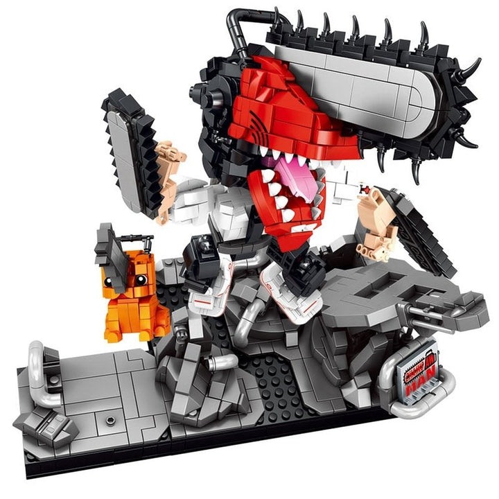 MOC Creative Technical Chainsaws Toys Man Super Heroes anime action figures Model Building Blocks Boys Assembly Bricks Kids Gift Jurassic Bricks