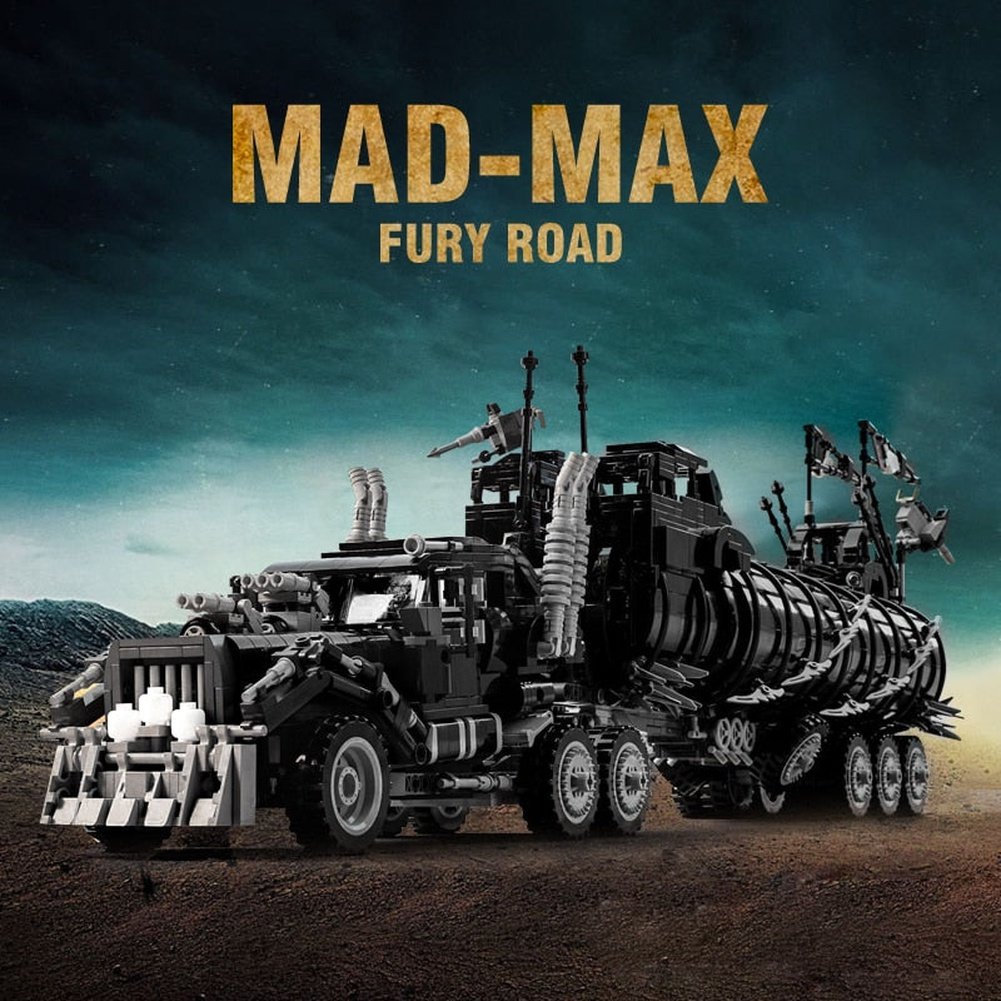 MOC NON  MOC Modified Desert Truck High-tech War Rig Tanker Armored Vehicle MadMax Movie Collection Model Building Blocks Kits Brick Toy