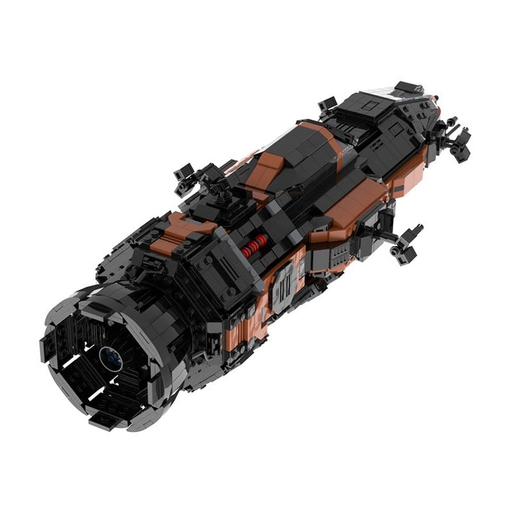 MOC Rocinante-Corvette Spaceship Expanse Donnager Frigate Building Blocks Set MCRN-Tachi Mid Scale Warsship Bricks Children Toys Jurassic Bricks