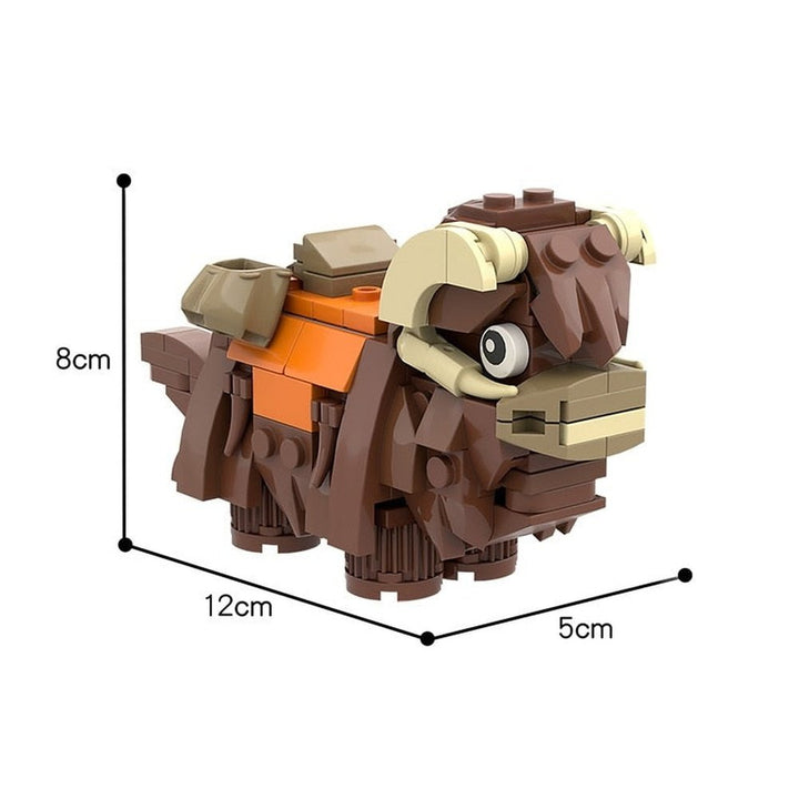 MOC NON LEGO MOC Space Wars Beast Banthas 97302 Action Figure Building Blocks Animal Rhino Model Desert Bull Constructor Brick Child Toys