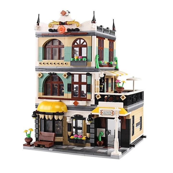 MOC  Compatible  MOC Street View Garden Hotel Modular Expert Building Blocks with Figures 1316pcs Bricks Toys  City Ahitecture House Model