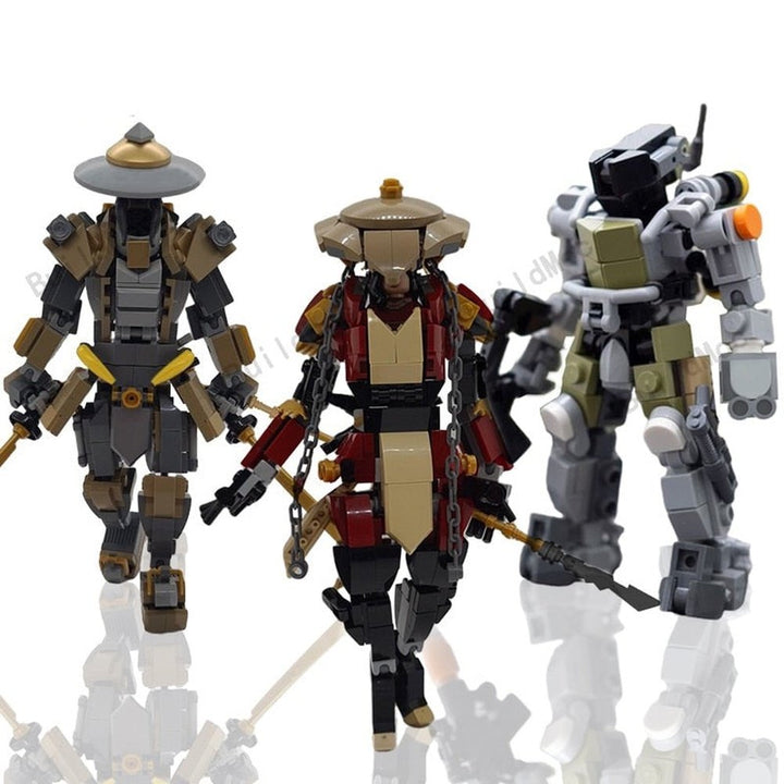 MOC The Nobushi Alt Mecha Ninja Building Block Set Knight-Errant Ronin Samurai Swordsman Robot Bricks Toy Children Birthday Gift Jurassic Bricks