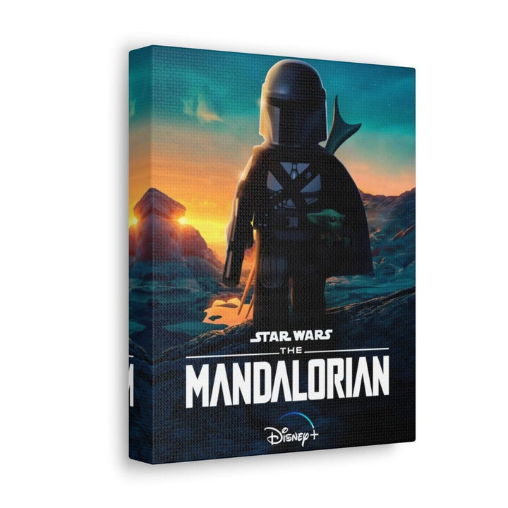 Mandalorian LEGO Movie Wall Art Canvas Art With Backing. Jurassic Bricks