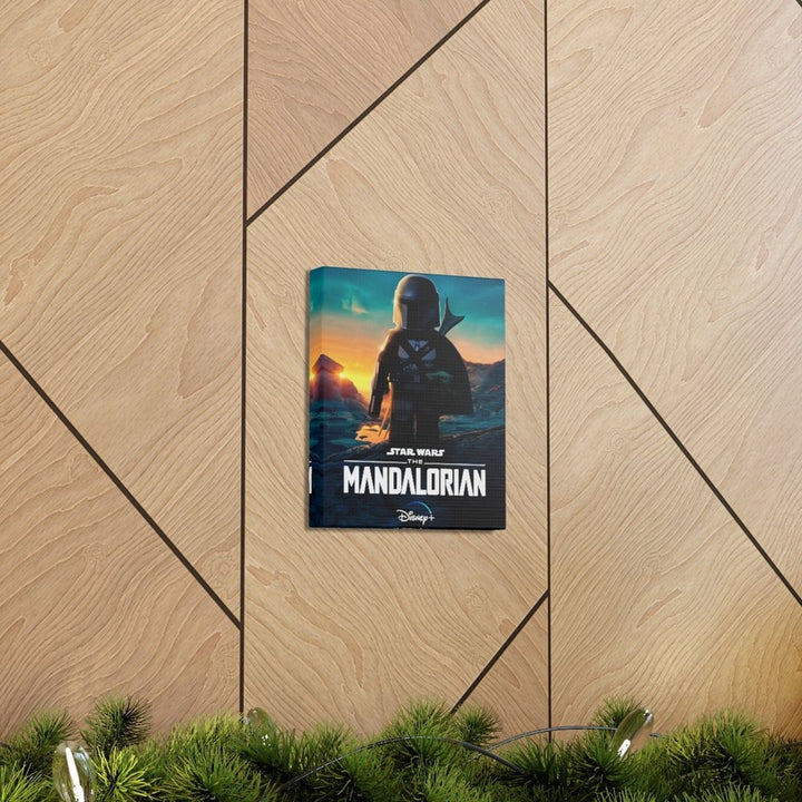 Mandalorian LEGO Movie Wall Art Canvas Art With Backing. Jurassic Bricks