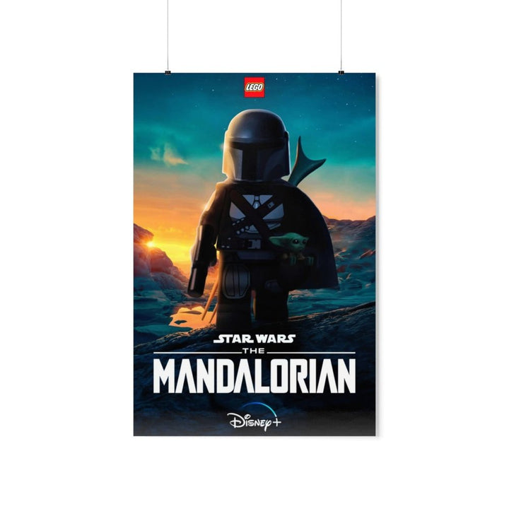 Mandalorian LEGO Movie Wall Art POSTER ONLY Jurassic Bricks