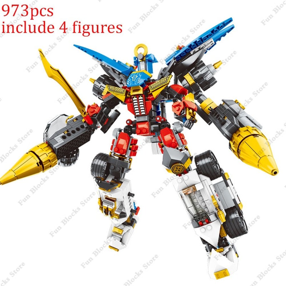 Building Blocks Mechs MOC NON Mechanical Armor Series Super Robot Pacific Rim Bracer Phoenix ...
