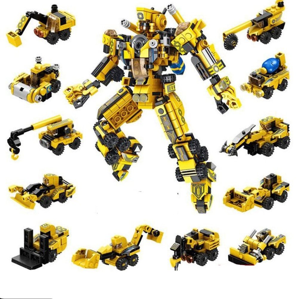 Mechanical Transformation Robot Building Bricks Creative Assembling Educational Car truck Figure Blocks Gift Toys for Children Jurassic Bricks